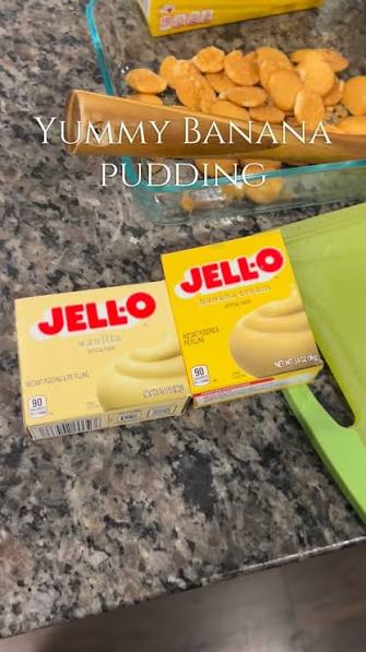 Jello Instant Pudding Banana Cream & pie filling 3.4oz (96g)
