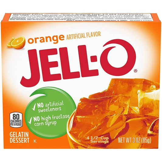 Jello Gelatina Naranja en polvo 85 g
