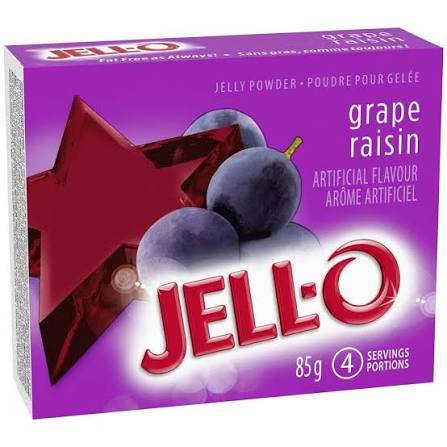 Jello Gelatin Grape Powder 85gr