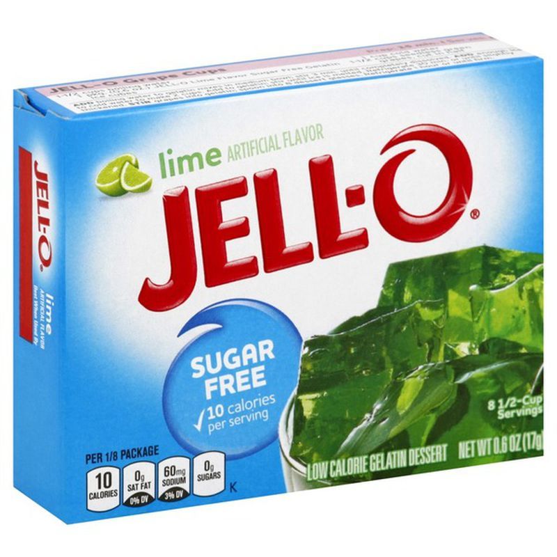Jell-O Sugar-Free Lime Gelatin Mix 0.3 oz (8.5g)