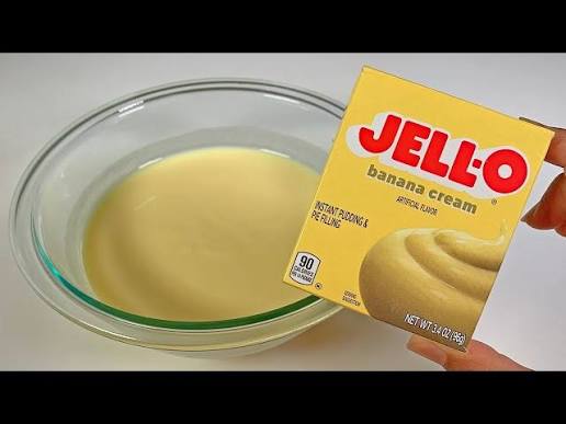 Jello Pudding Instantáneo Crema de Plátano 96g