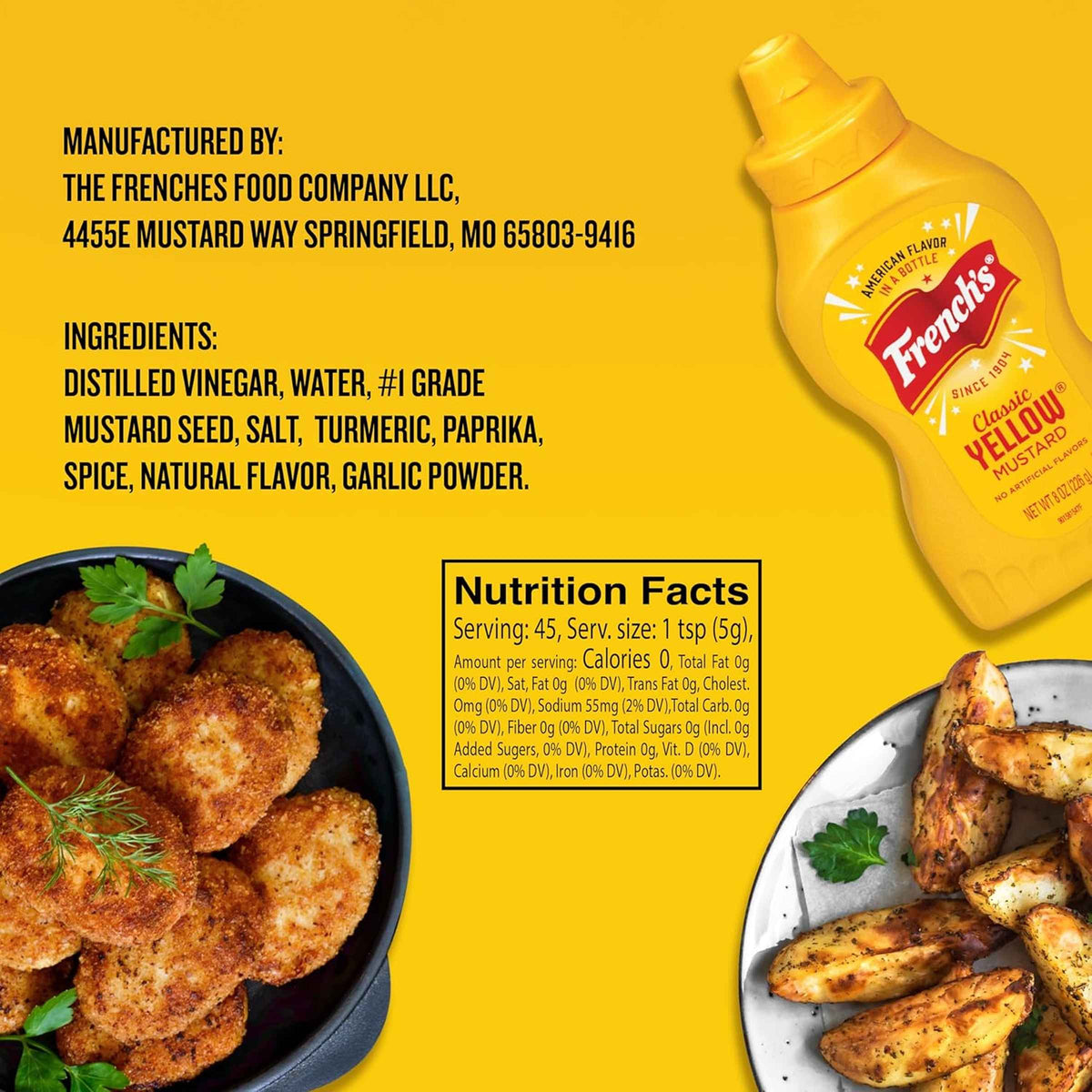 French's Classic Yellow Mustard 8oz (226g)