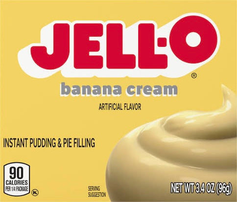 Jello Pudding Instantáneo Crema de Plátano 96g