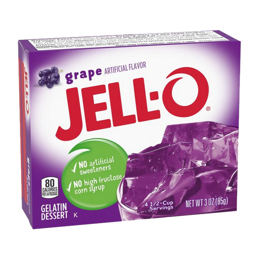 Jello Gelatina en polvo de uva 85g