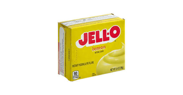 Jello Instant Pudding Lemon & Pie filling 3.4oz (96g) DATUM juni 2026