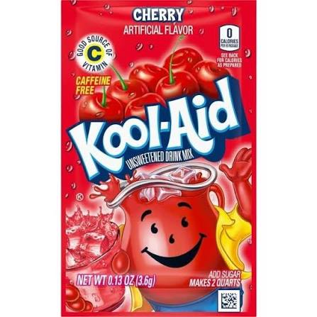 Kool-Aid Cereza sobre 0.14oz (3.9g)
