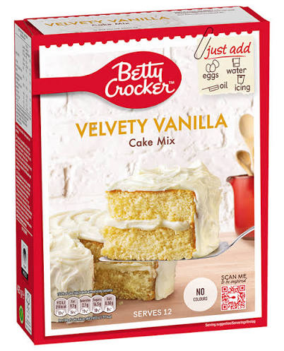 Betty Crocker Velvety Vanilla Cake Mix 15oz (425g)