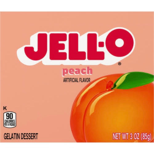 Gelatina Jello en Polvo Sabor Durazno 3 oz (85 g)