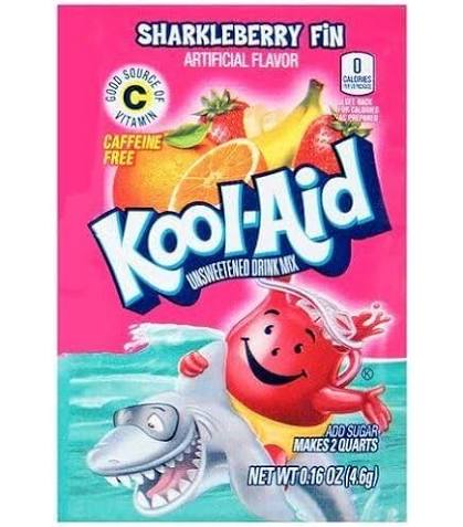 Kool-Aid Sharkleberry Fin sobre 0.16oz (4.6g)
