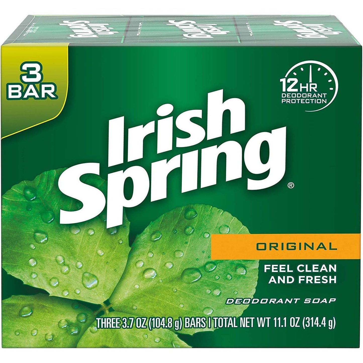 IRISH Spring Green Bath 318.93gr - 3stuks