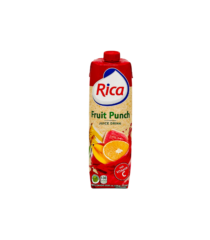 Rica Fruit Punch Bebida de Jugo 33.8oz (1 Litro)