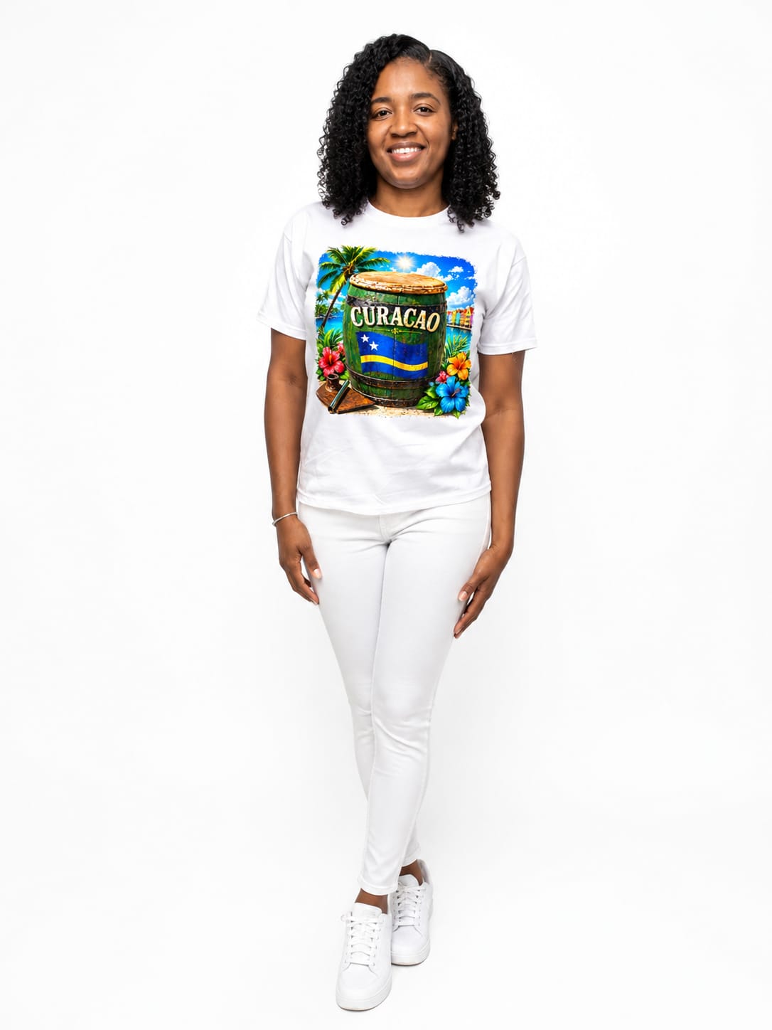 Curaçao T-shirt met korte mouwen - (Shirt 8)