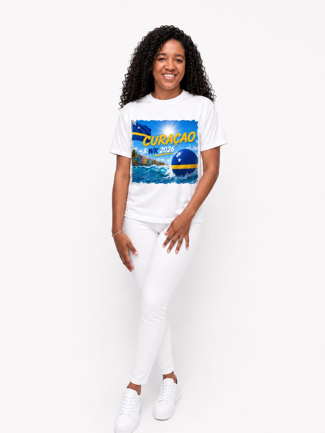 Curaçao T-shirt met korte mouwen - (Shirt 1)