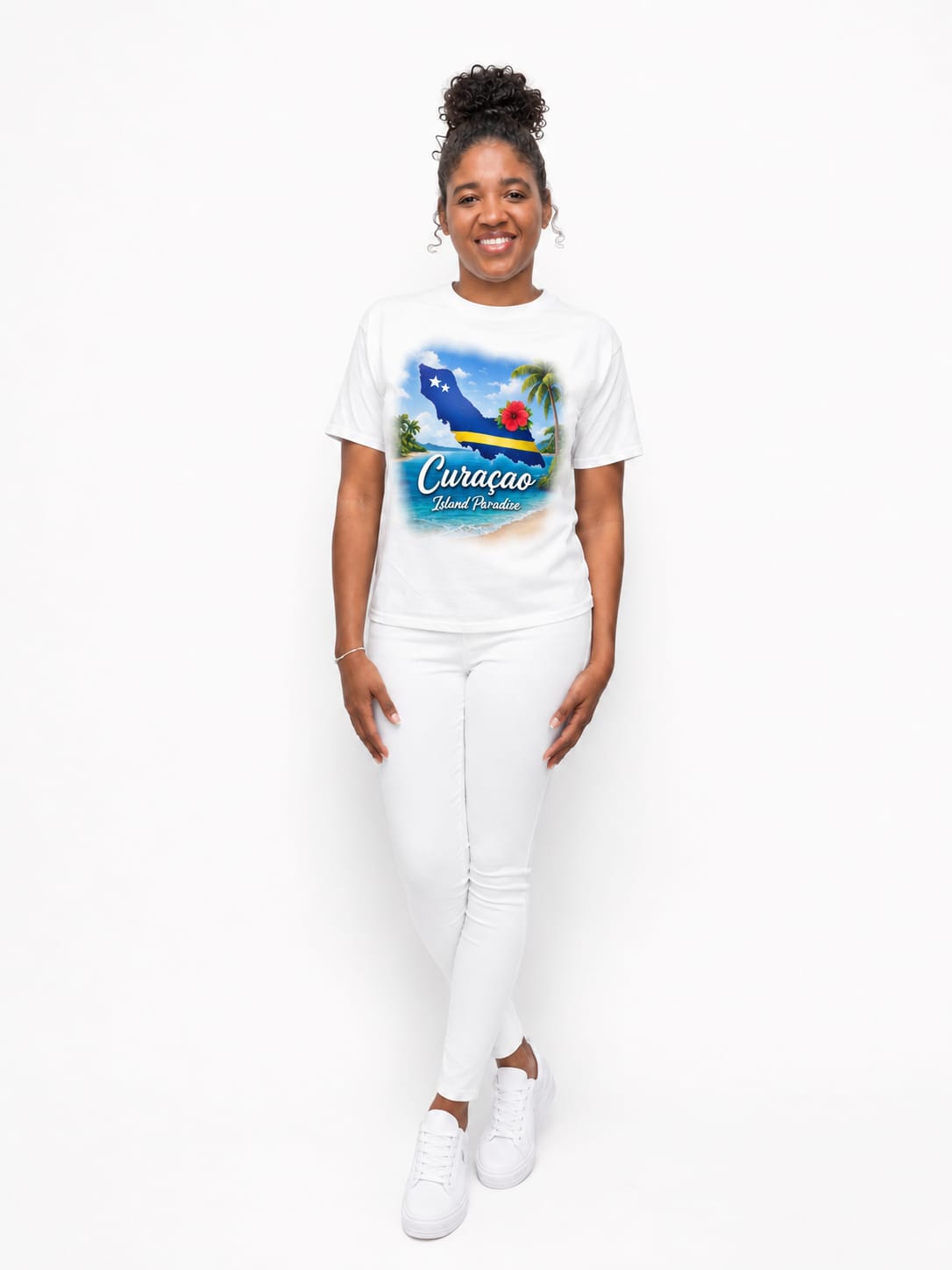 Curaçao T-shirt met korte mouwen - (Shirt 3)