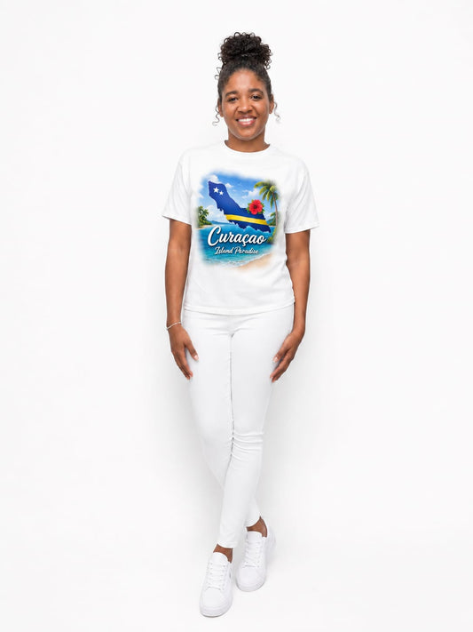 Curaçao T-shirt met korte mouwen - (Shirt 3)