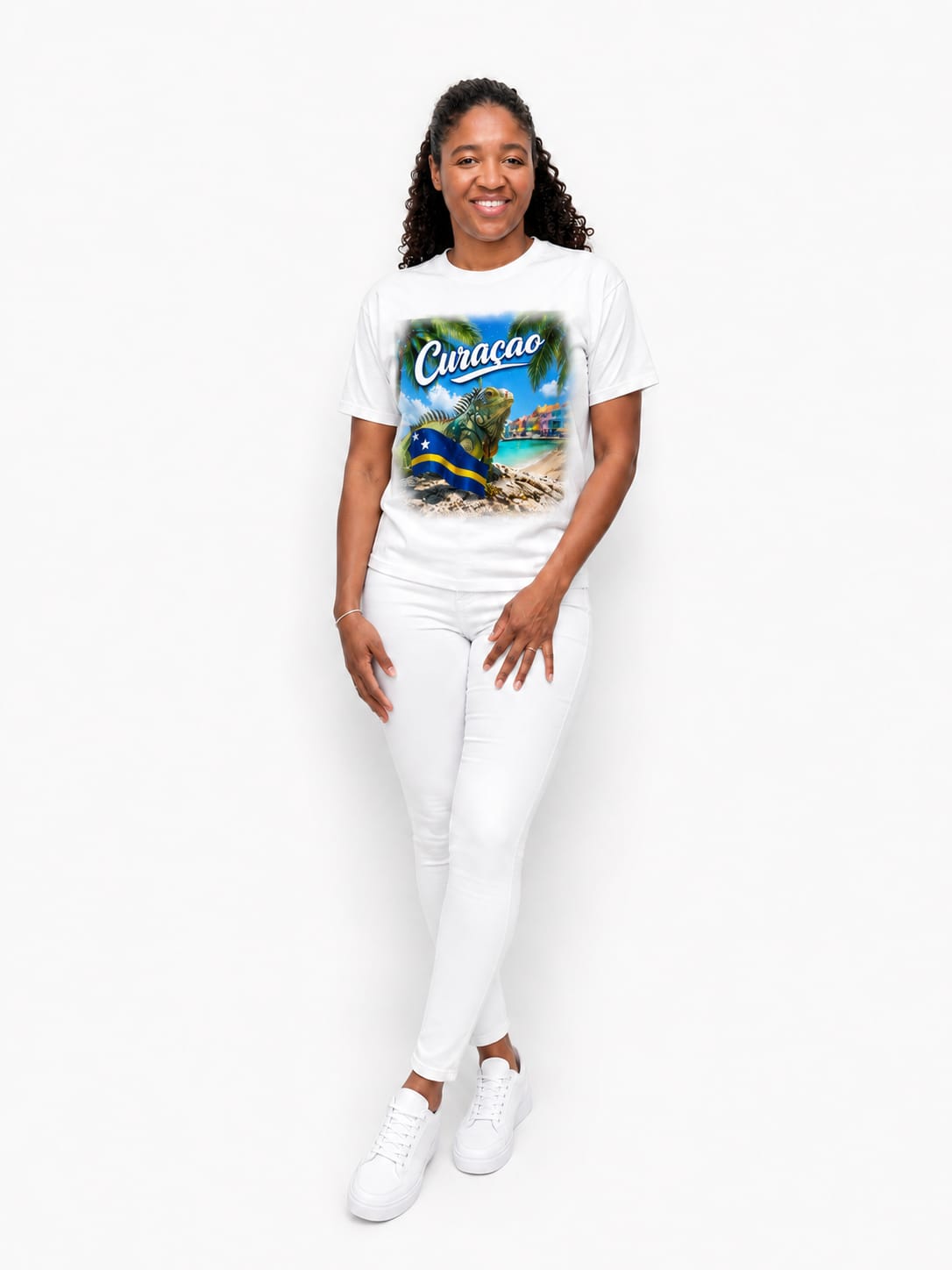 Curaçao T-shirt met korte mouwen - (Shirt 4)
