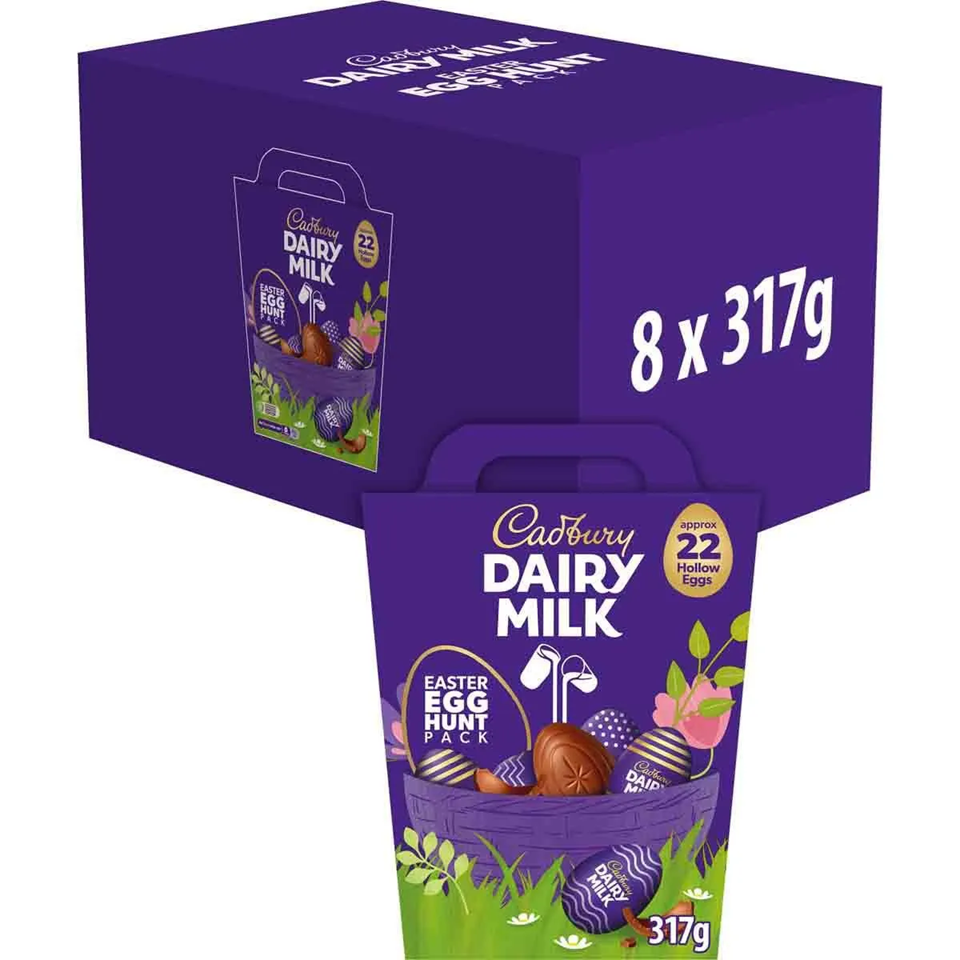 Cadbury egg hunt pack 317 gramos - CAJA DE 8 PAQUETES