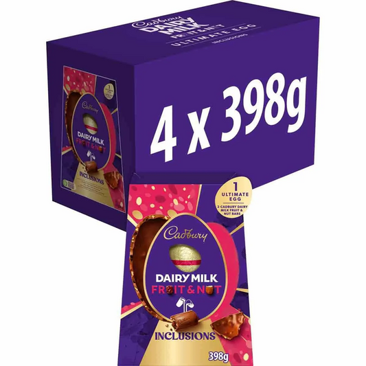 Cadbury fruit & nut ultimate egg 398gram - DOOS VAN 4 PAKKEN