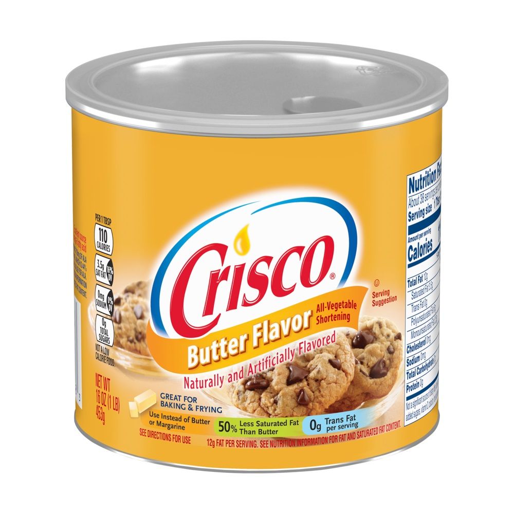 Manteca Crisco sabor mantequilla 453 g (16 oz)