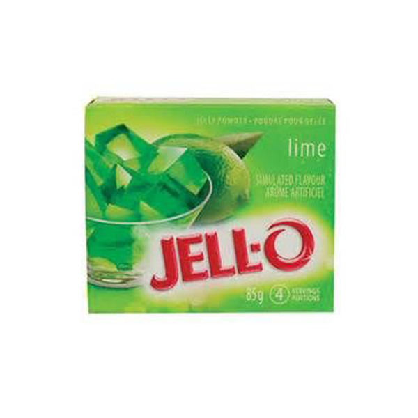 Jello Gelatina en polvo con sabor a lima 85 g