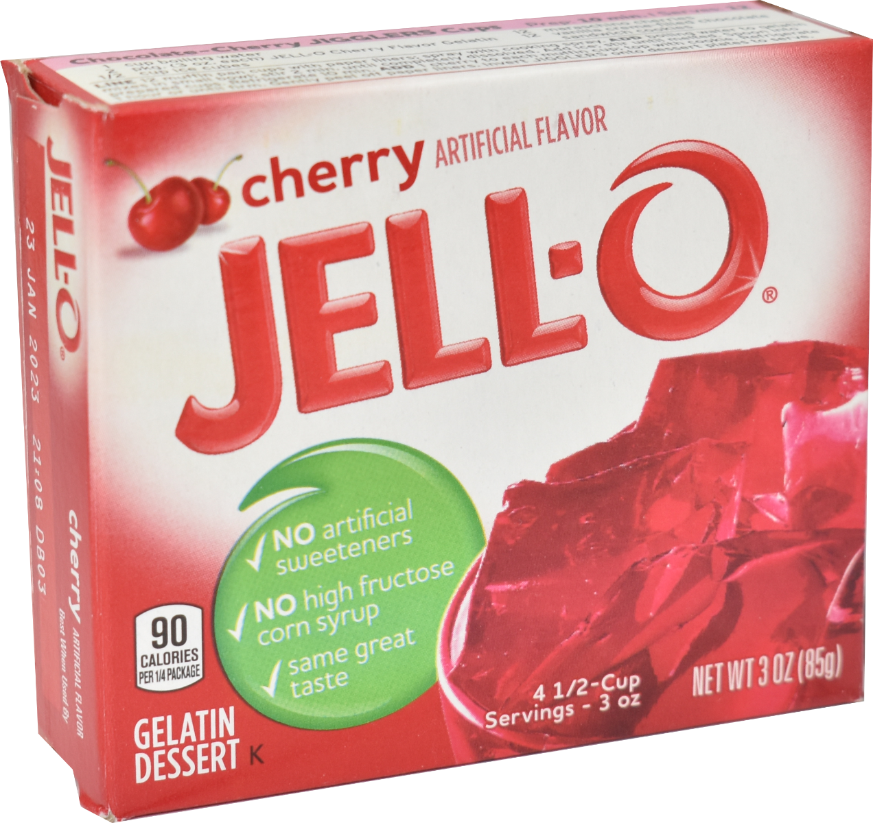 Jello Gelatin Cherry Powder 85gr