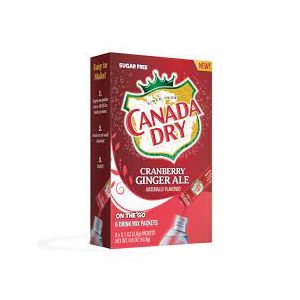 Canada Dry singles To Go Cranberry Ginger Ale Drink Mix 16.8g