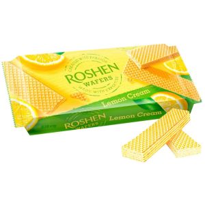 Roshen Wafers Lemon Cream 216g