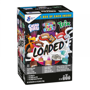 Cacao Puffs, Cinnamon Toast, Trix - Loaded Triple Box 39oz (1.1kg) 