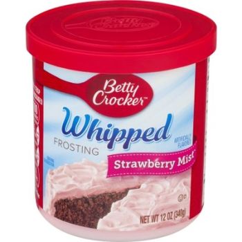 Betty Crocker Frosting Whipped Strawberry Mist 12oz (340g) DATUM