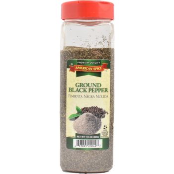 American Spice Pepper Black Ground 11.5oz DATUM