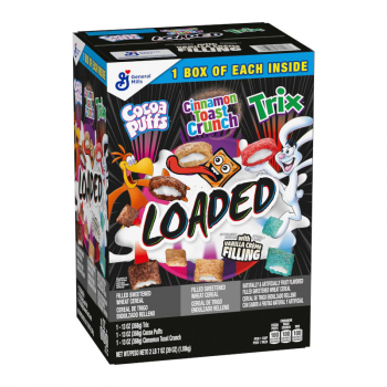 Cacao Puffs, Cinnamon Toast, Trix - Loaded Triple Box 39oz (1.1kg) 